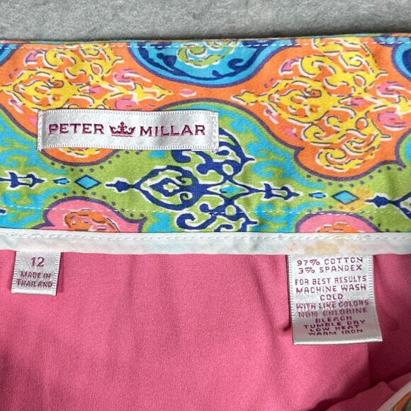 Peter Millar Skirt Womens Size 12 Multicolor Floral Print Golf Tennis Stretch - Picture 8 of 11